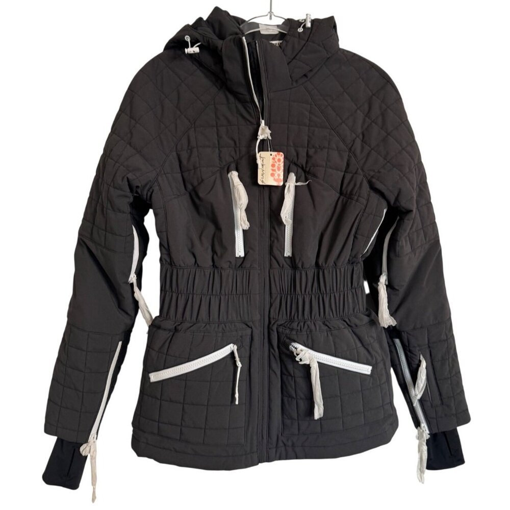 Free People All Prepped Ski Jacket Size Small Black Movement NWT $438 Quilted - Picture 2 of 16